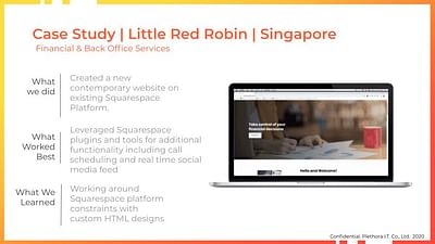 Little Red Robin Website - Création de site internet