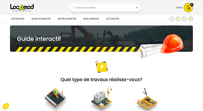 Refonte site et création outil pour Locamod - Website Creation