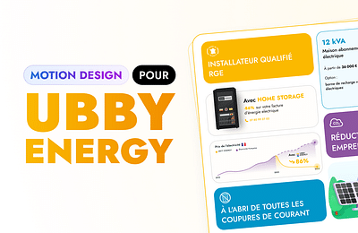 Motion design pour Ubby Energy - Design & graphisme
