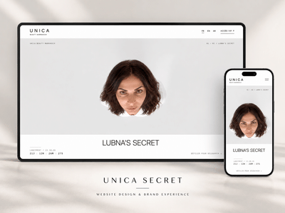 UNICA Secret — E-commerce Website & Digital Brand Experience - Création de site internet