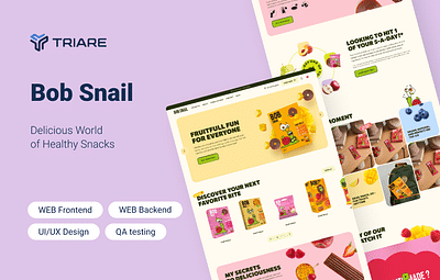 Bob Snail - Delicious World of Healthy Snacks - Website Creation