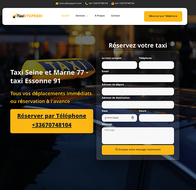 taxivtcproxi - Creación de Sitios Web
