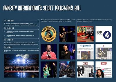 THE SECRET POLICEMAN’S BALL 2012 - Publicité