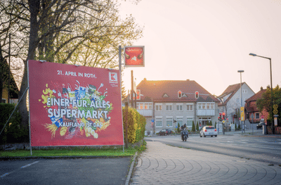 Kaufland Filialeröffnung in Roth - Mediaplanung