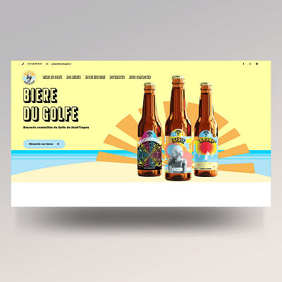 Création de site web - Biere du Golfe - Webseitengestaltung