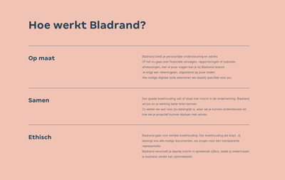 Bladrand - Website Creatie