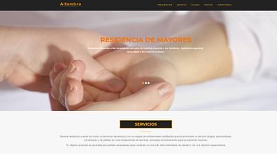 Web Residencia de Mayores - Creación de Sitios Web