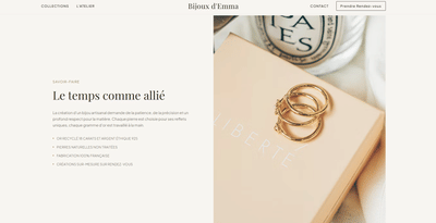 Bijouterie Emma - Création de site internet