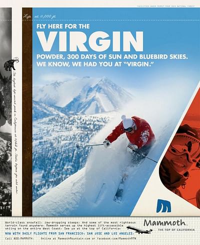 Virgin powder - Advertising