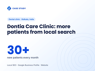Dontia Care Clinic: more patients from local search - Webseitengestaltung