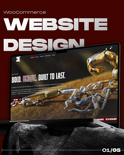 Website Design for Edgy Metal - Création de site internet