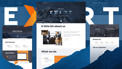 EXLRT - Development Company Website - Création de site internet