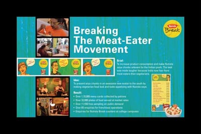 BREAKING THE MEAT-EATERS' MOVEMENT - Werbung
