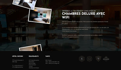 Oxford Hôtel - Création de site internet