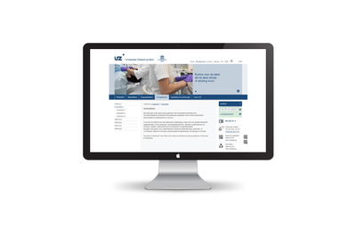 Website UZ Gent - Website Creatie