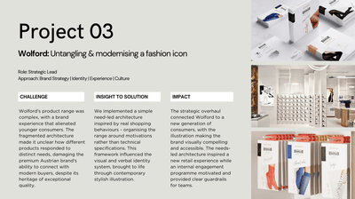Revitalising a luxury fashion brand Wolford - Branding & Positioning