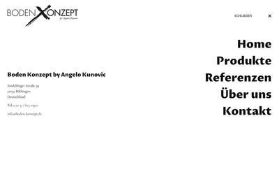 Boden Konzept GmbH - Webseitengestaltung