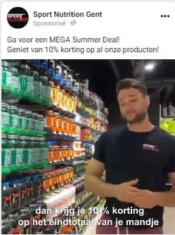 Sport Nutrition - Social Media, e-mail & Website e-commerce - Digitale Strategie