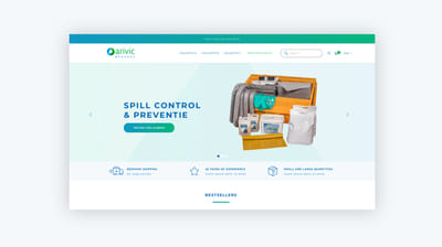 Webshop Arivic - Oil Spill Company - E-commerce