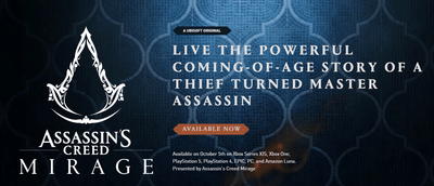 Assassin's Creed Mirage - IGN Interactive Hub - Website Creation