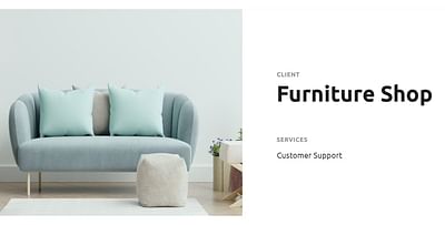 Customer Support for Furniture Shop - E-commerce