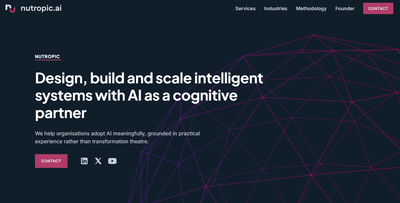 Nutropic AI Website - Artificial Intelligence