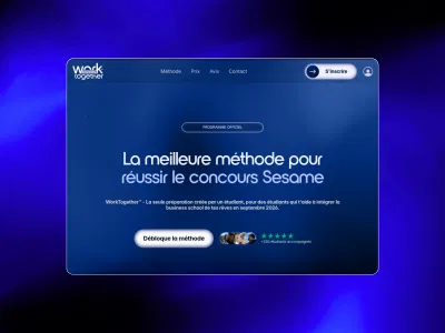Site et webapp e-learning pour WorkTogether - Création de site internet