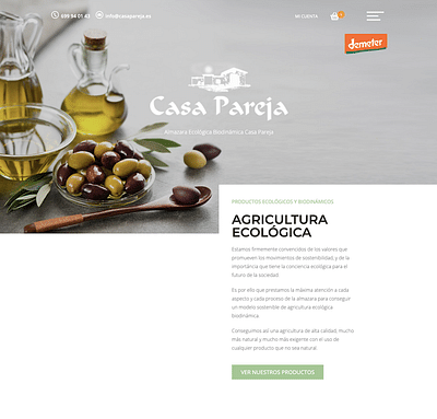 Diseño y estrategia marketing online Casa Pareja - E-commerce