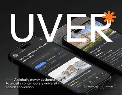 UVER Mobile App Design - Mobile App
