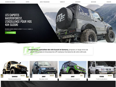 Site E-commerce du leader 4x4 Master Forest - E-Commerce