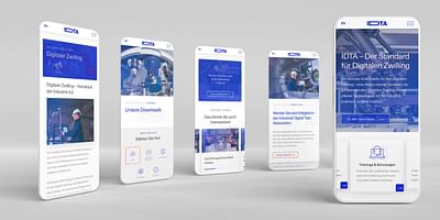 Eine Website für den Digitalen Zwilling - Webseitengestaltung