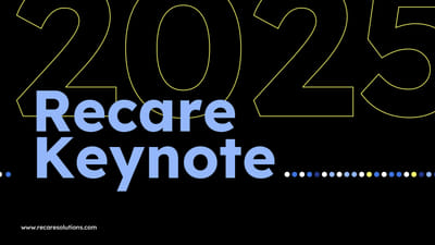 CEO Keynote-Präsentation für das Recare AI Summit - Marketing