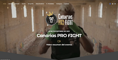 Canarias Pro Fight - Creación de Sitios Web