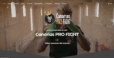 Canarias Pro Fight - Website Creation