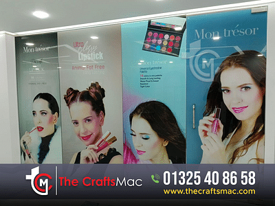 🔖 Parlour Frosted Glass Sticker. - Outdoor Advertising
