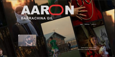 Aaron Barrachina · Portfolio de creador audiovisual - Création de site internet