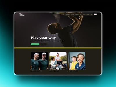 Webflow development voor een sportkledingmerk - Website Creatie