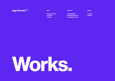 Legs Brands® Portfolio 2024 - Branding & Positioning