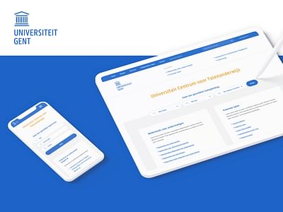 Universiteit Gent - Website talenonderwijs - Création de site internet