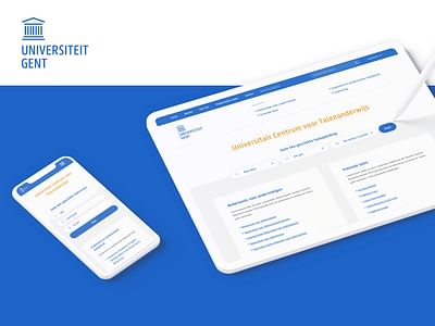 Universiteit Gent - Website talenonderwijs - Website Creation