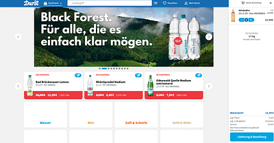 Multi Shop System Getränke - E-Commerce