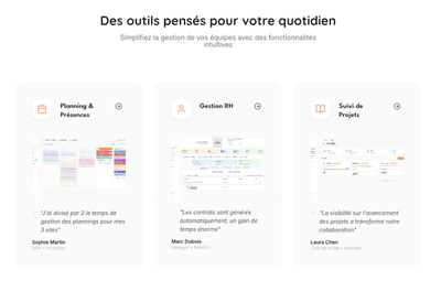 Développement d'un produit Saas - Création de site internet