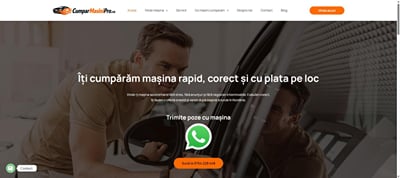 CumparMasiniPro.ro — website, local SEO and Google Ads - Création de site internet