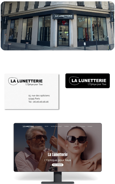 Création site Internet vitrine opticien - Branding & Positionering