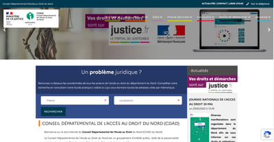 Site internet portail justice - Création de site internet