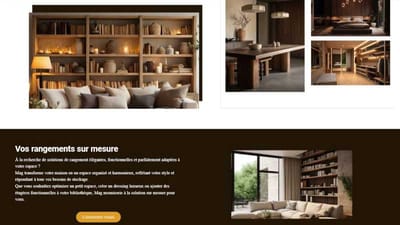 Création d'un site internet pour une menuiserie - Création de site internet