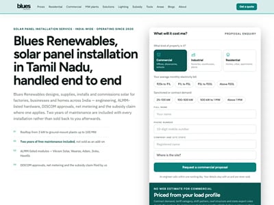 Rooftop solar website: 0 to 7 to 10 leads a week - Website Creation