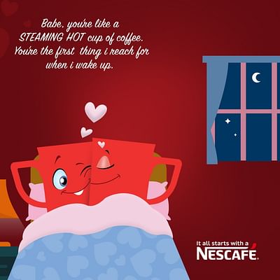 Nescafe Valentine Campaign Creative Designs - Publicité