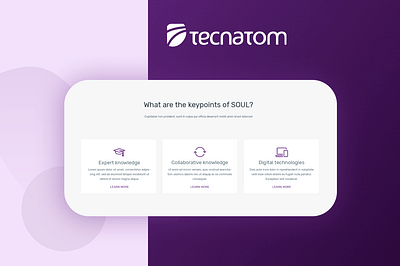Landing Page para Tecnatom - Proyecto Soul - Creación de Sitios Web