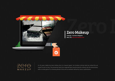 Magento Ecomerce Website Design for Zero Makeup - Website Creatie
